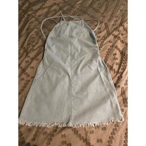 Denim like dress- open back